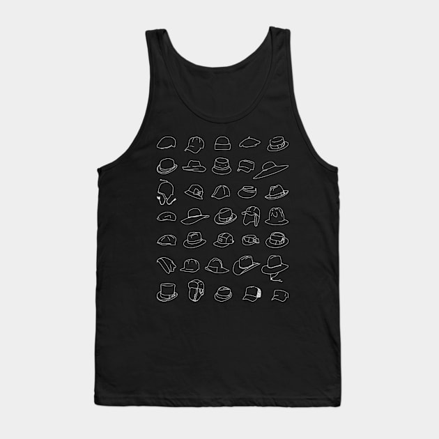 shirt of many hats Tank Top by charleyhudson